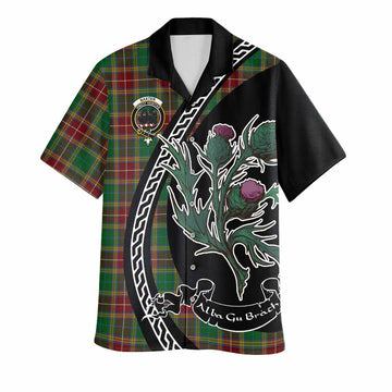Baxter Family Crest Tartan Hawaiian Shirt Alba Thistle Inspired - Tartan Vibes Clothing