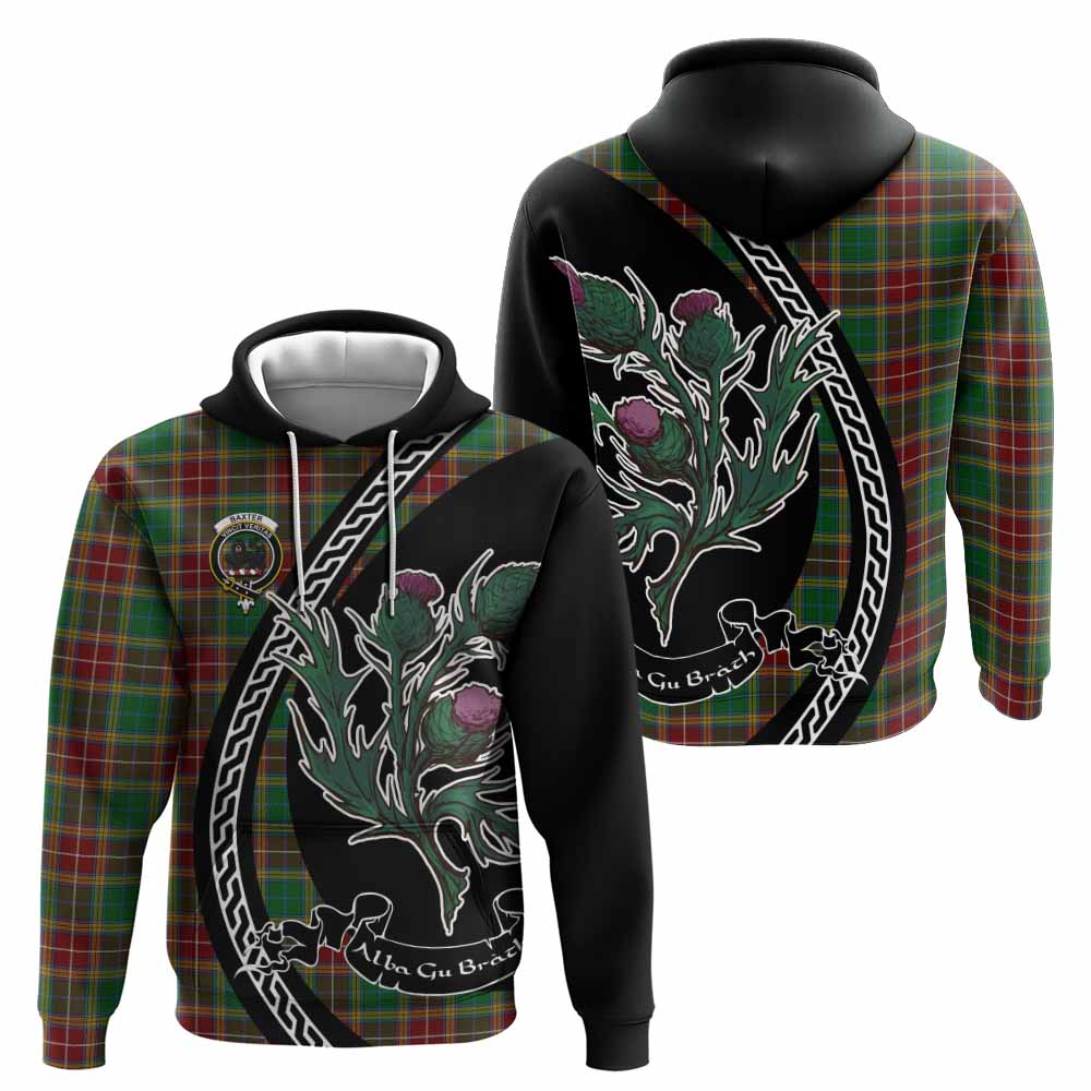 Baxter Family Crest Tartan Hoodie Alba Thistle Inspired - Tartan Vibes Clothing