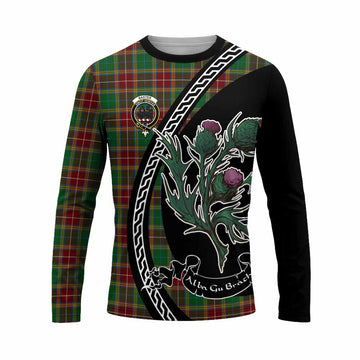 Baxter Family Crest Tartan Long Sleeve T-Shirt Alba Thistle Inspired - Tartan Vibes Clothing