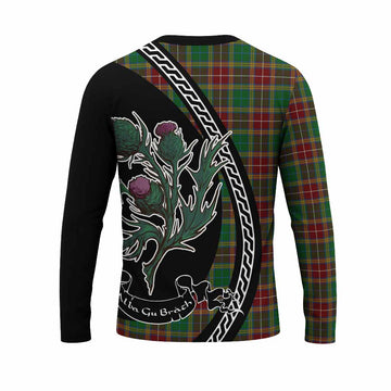 Baxter Family Crest Tartan Long Sleeve T-Shirt Alba Thistle Inspired - Tartan Vibes Clothing