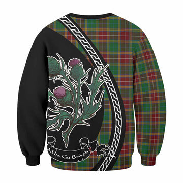 Baxter Family Crest Tartan Sweatshirt Alba Thistle Inspired