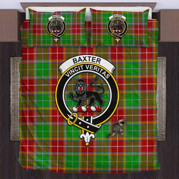 Baxter Modern Tartan Bedding Set with Family Crest