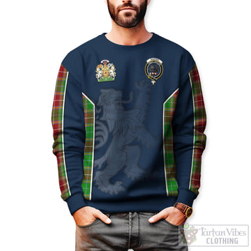 Baxter Modern Tartan Sweater with Family Crest and Lion Rampant Vibes Sport Style