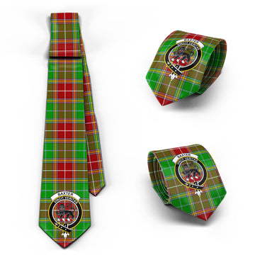 Baxter Modern Tartan Classic Necktie with Family Crest