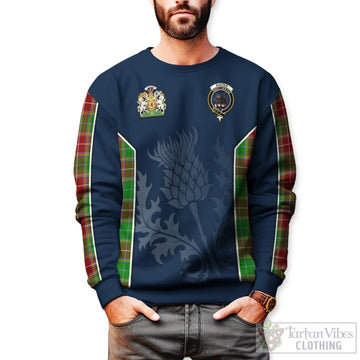 Baxter Modern Tartan Sweatshirt with Family Crest and Scottish Thistle Vibes Sport Style