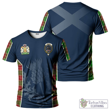 Baxter Modern Tartan T-Shirt with Family Crest and Scottish Thistle Vibes Sport Style