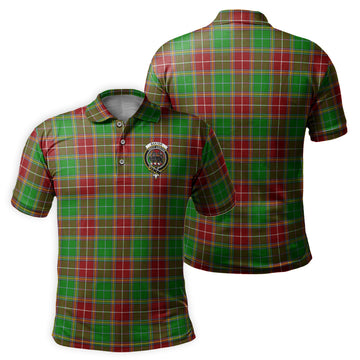 Baxter Modern Tartan Men's Polo Shirt with Family Crest
