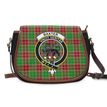 Baxter Modern Tartan Saddle Bag with Family Crest