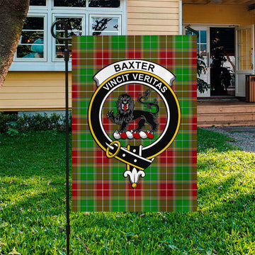 Baxter Modern Tartan Flag with Family Crest