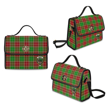 baxter-modern-tartan-leather-strap-waterproof-canvas-bag-with-family-crest