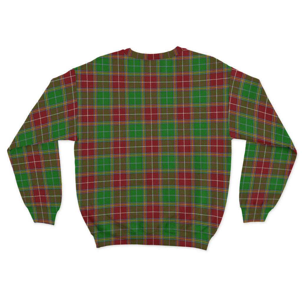 Baxter Modern Tartan Sweatshirt with Family Crest - Tartanvibesclothing