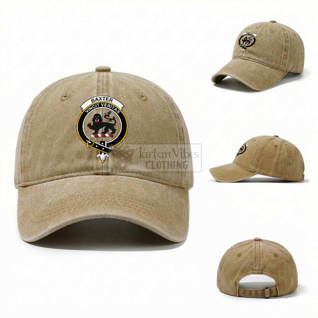 Baxter Scottish Clan Crest Washed Baseball Cap