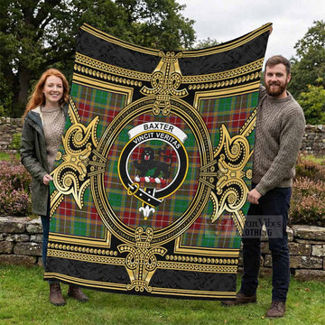 Baxter Scottish Tartan Crest Blanket Royal Stylized - Tartan Vibes Clothing