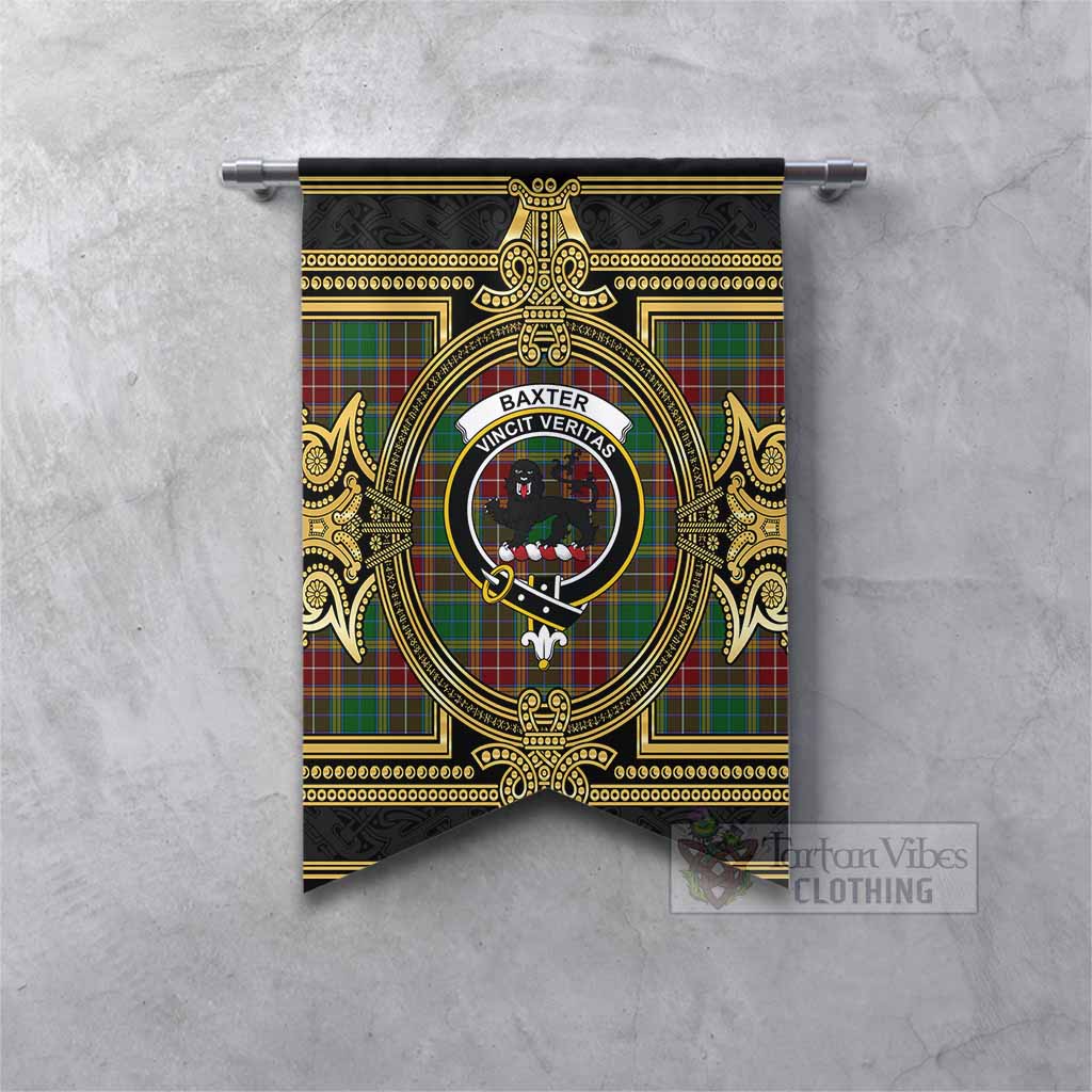 Baxter Scottish Tartan Crest Gonfalon Royal Stylized Fishtail - Tartan Vibes Clothing
