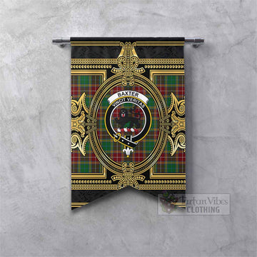 Baxter Scottish Tartan Crest Gonfalon Royal Stylized Fishtail - Tartan Vibes Clothing