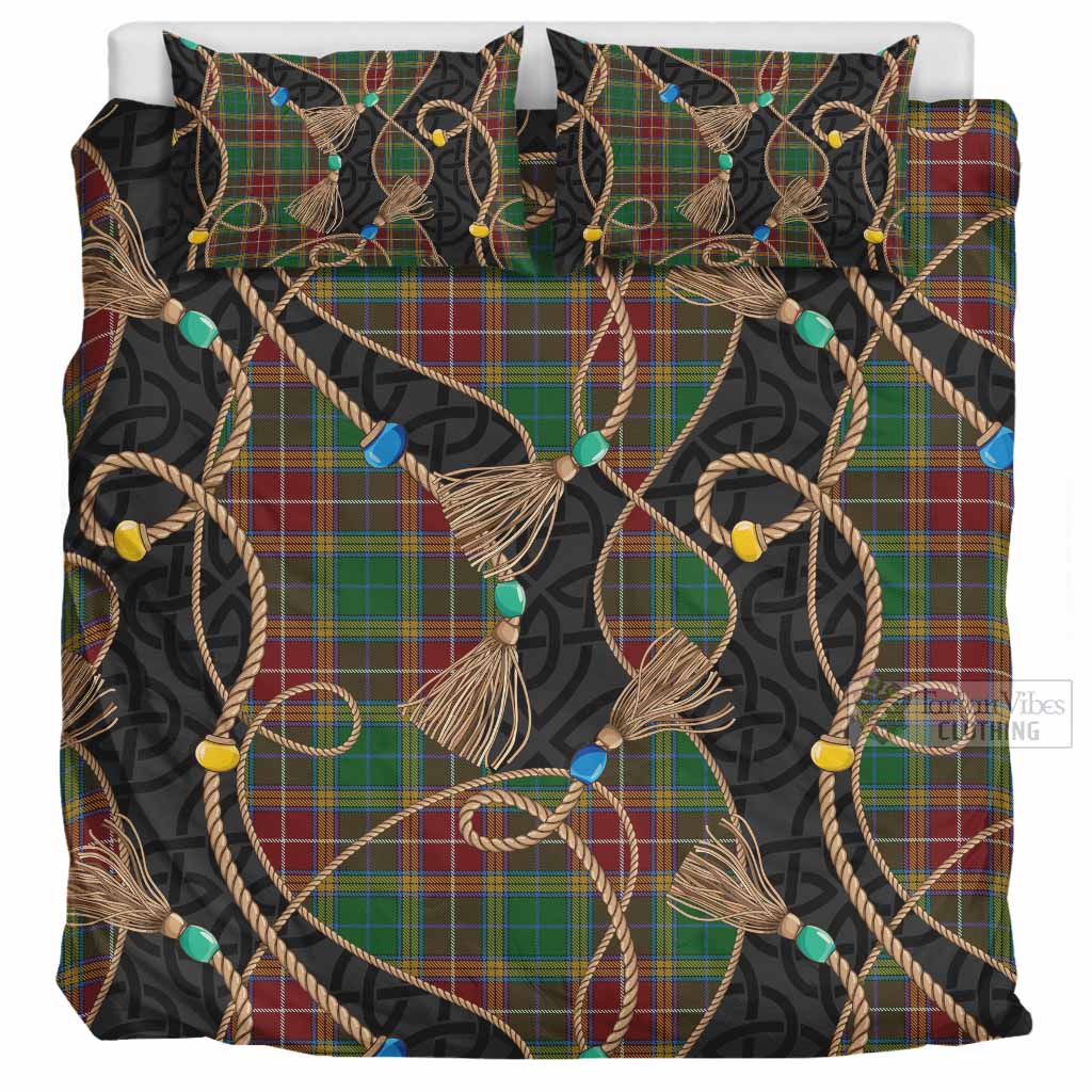 Baxter Scottish Tartan Twisted Ropes Stylized Bedding Set UK Bedding Set UK Super King 104*94 inch - Tartan Vibes Clothing