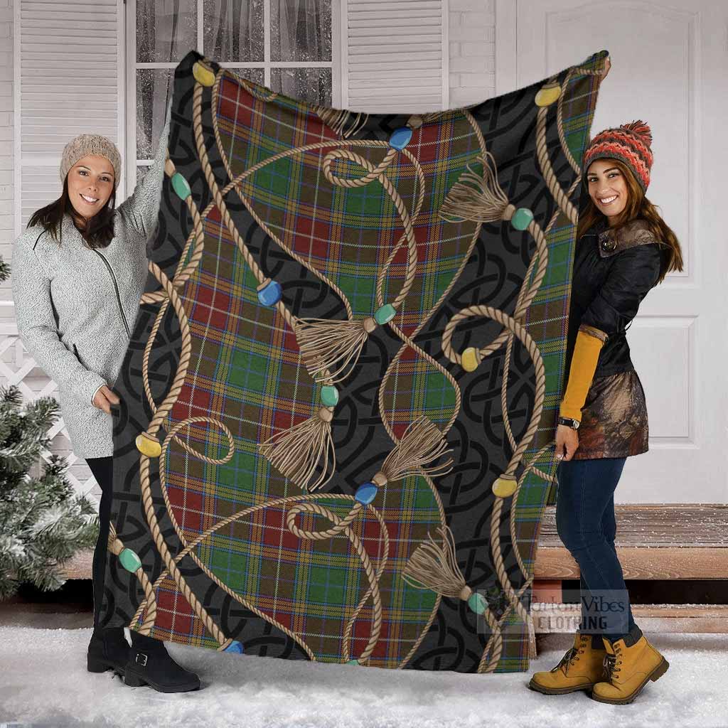 Baxter Scottish Tartan Twisted Ropes Stylized Blanket - Tartan Vibes Clothing