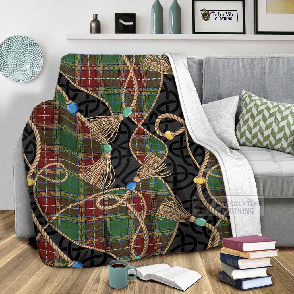 Baxter Scottish Tartan Twisted Ropes Stylized Blanket - Tartan Vibes Clothing
