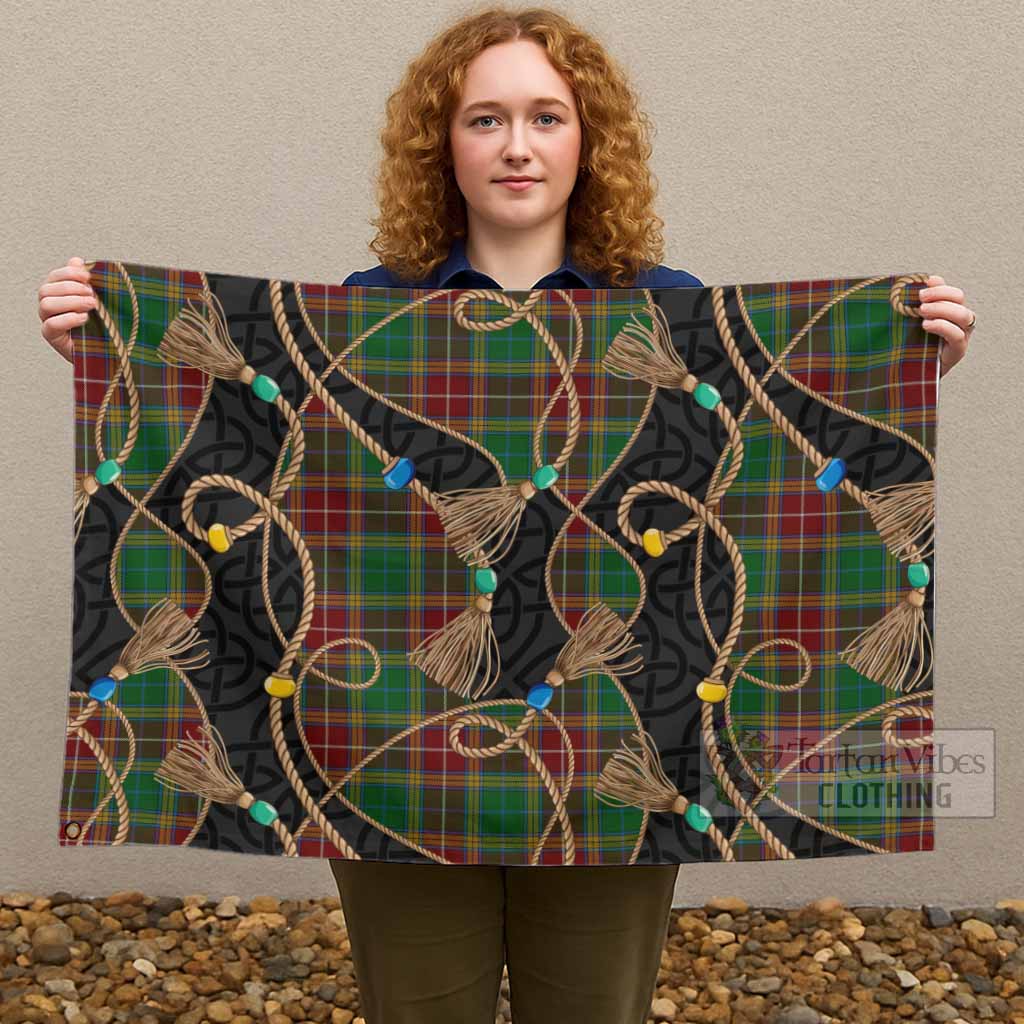 Baxter Scottish Tartan Twisted Ropes Stylized House Flag - Tartan Vibes Clothing