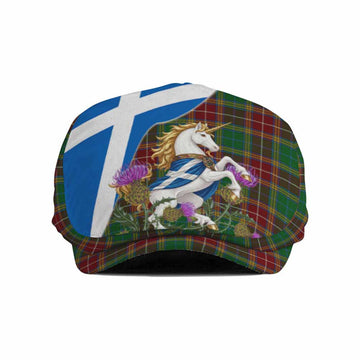 Baxter Scottish Tartan Unicorn Heritage Flat Cap, Jeff Cap