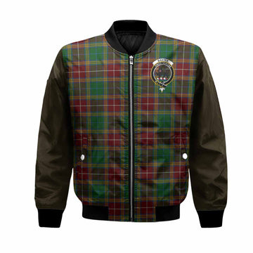 Baxter Tartan Accent Bomber Jacket with Family Crest