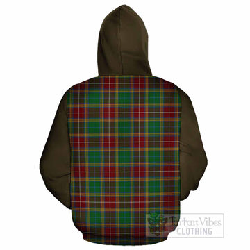Baxter Tartan Accent Cotton Hoodie with Family Crest