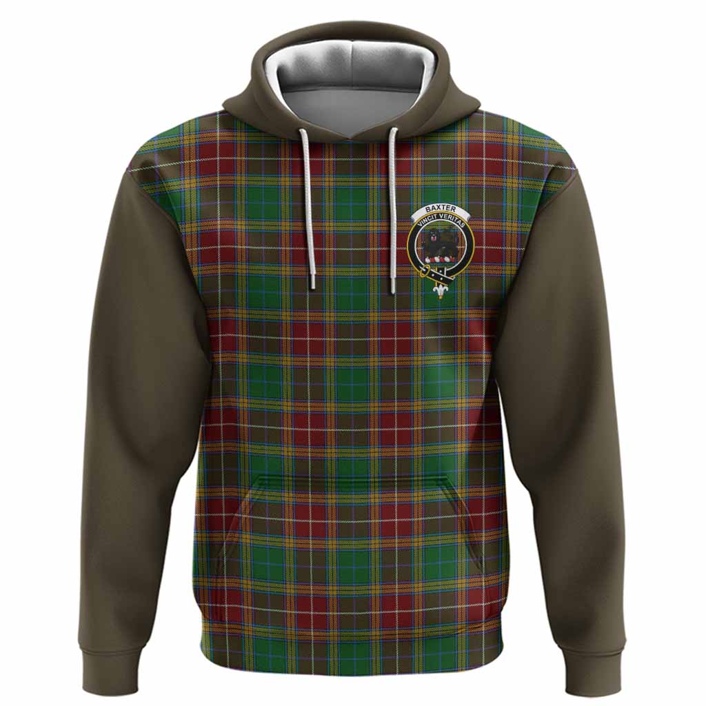 Baxter Tartan Accent Hoodie with Family Crest