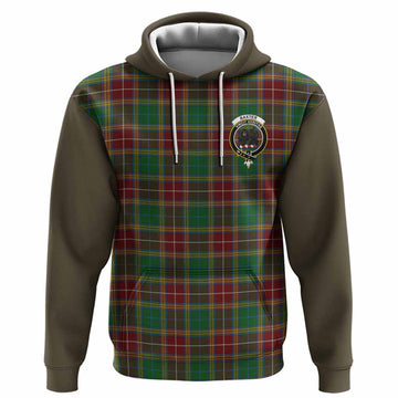 Baxter Tartan Accent Hoodie with Family Crest