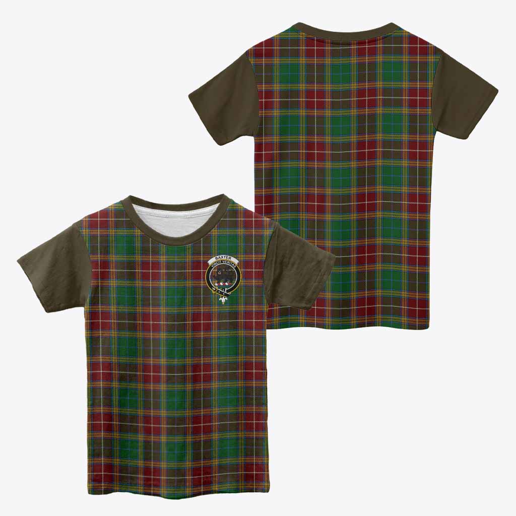 Baxter Tartan Accent Kid T-shirt with Family Crest