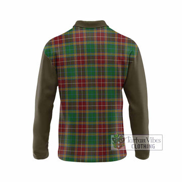 Baxter Tartan Accent Long Sleeve Polo Shirt with Family Crest