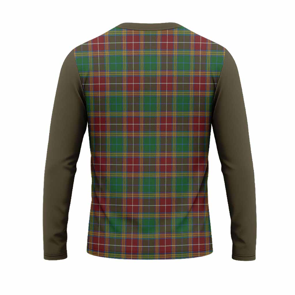 Baxter Tartan Accent Long Sleeve T-Shirt with Family Crest