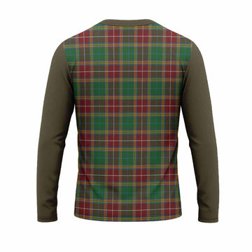 Baxter Tartan Accent Long Sleeve T-Shirt with Family Crest