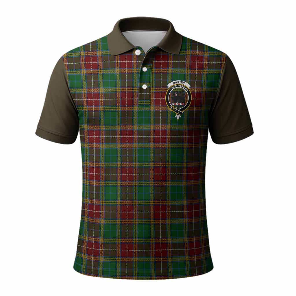 Baxter Tartan Accent Polo Shirt with Family Crest