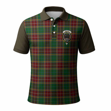 Baxter Tartan Accent Polo Shirt with Family Crest