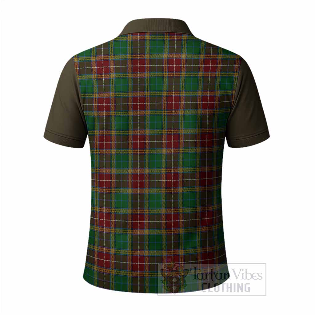 Baxter Tartan Accent Polo Shirt with Family Crest
