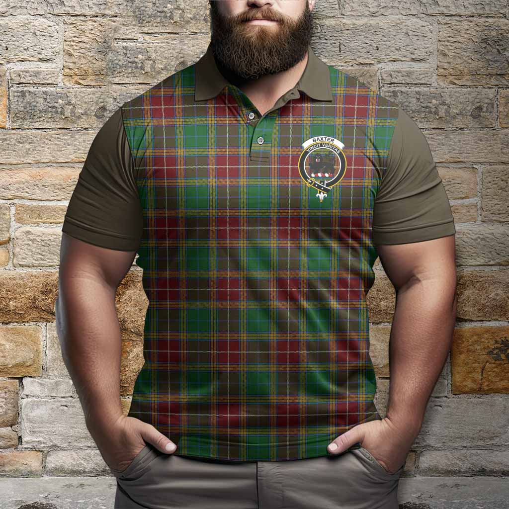 Baxter Tartan Accent Polo Shirt with Family Crest