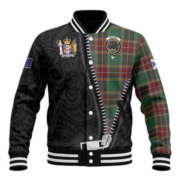 Baxter Tartan Baseball Jacket New Zealand Pattern Unique Zipper Stylized