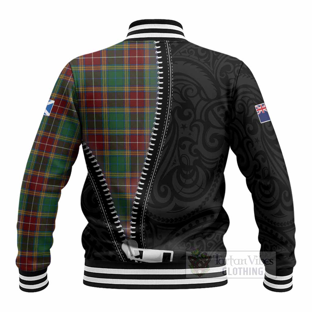 Baxter Tartan Baseball Jacket New Zealand Pattern Unique Zipper Stylized