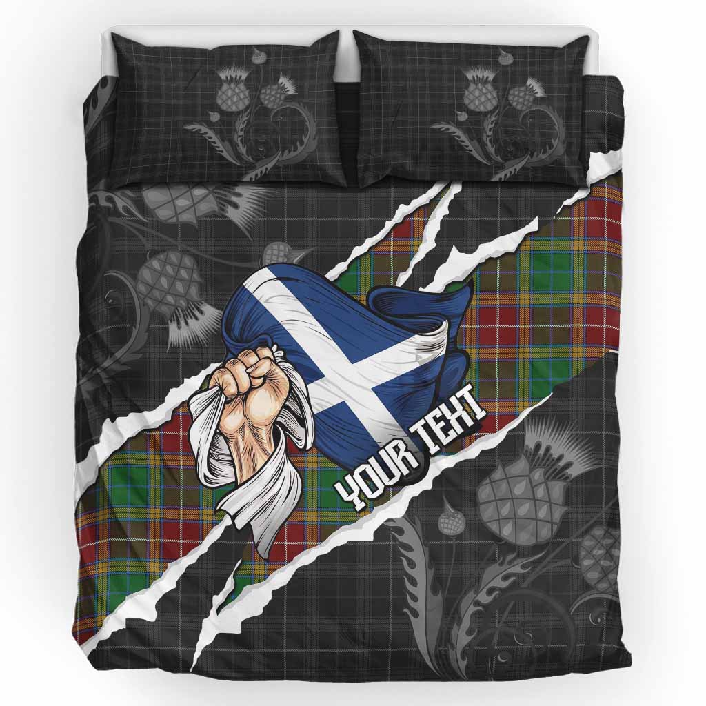 Baxter Tartan Bedding Set Hands with Scotland National Flags UK Bedding Set UK King 91*87 inch - Tartan Vibes Clothing