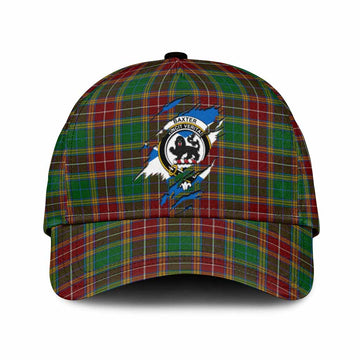 Baxter Tartan Classic Cap with Family Crest In Me Style