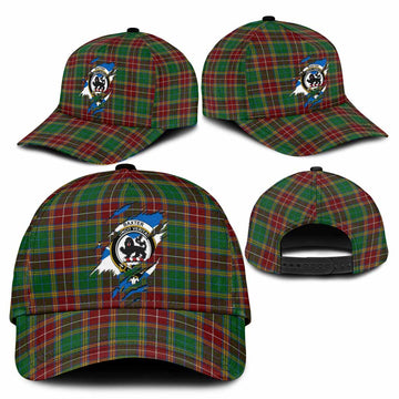 Baxter Tartan Classic Cap with Family Crest In Me Style
