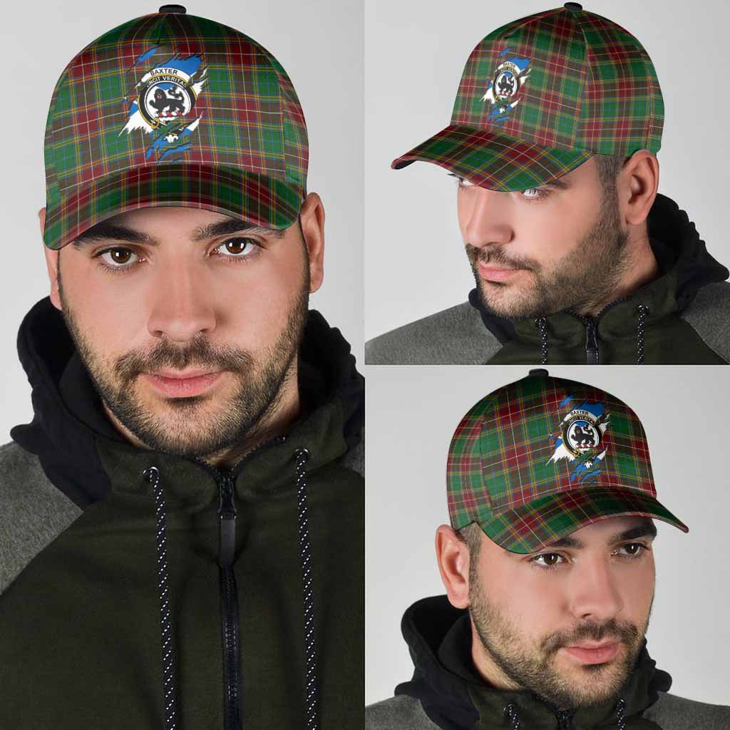 Baxter Tartan Classic Cap with Family Crest In Me Style