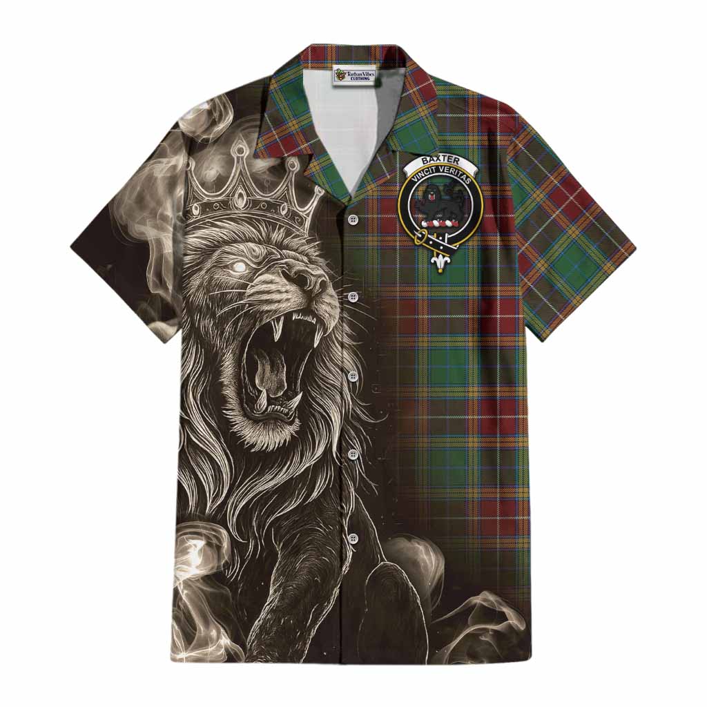Baxter Tartan Cotton Hawaiian Shirt Roaring Lion Heritage