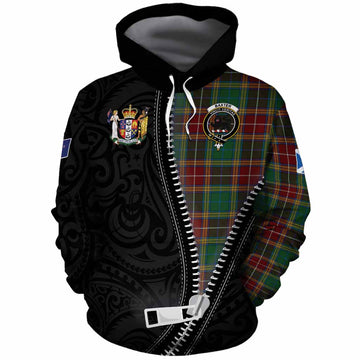 Baxter Tartan Cotton Hoodie New Zealand Pattern Unique Zipper Stylized