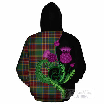 Baxter Tartan Cotton Hoodie Traditional Scottish Thistle
