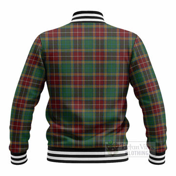 Baxter Tartan Crest Baseball Jacket Ferocious Lion Style