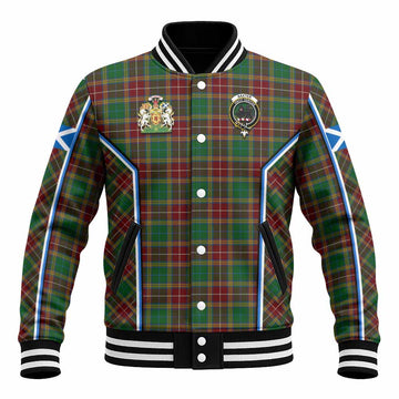 Baxter Tartan Crest Baseball Jacket Scotland Coat of Arm Flag Style