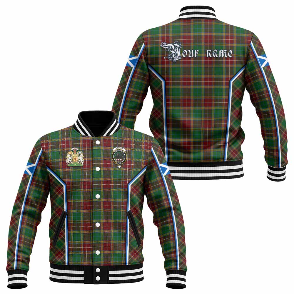 Baxter Tartan Crest Baseball Jacket Scotland Coat of Arm Flag Style - Tartan Vibes Clothing