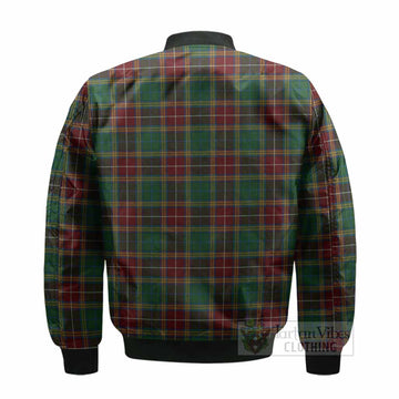 Baxter Tartan Crest Bomber Jacket Ferocious Lion Style