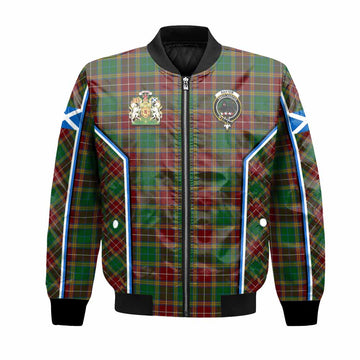 Baxter Tartan Crest Bomber Jacket Scotland Coat of Arm Flag Style